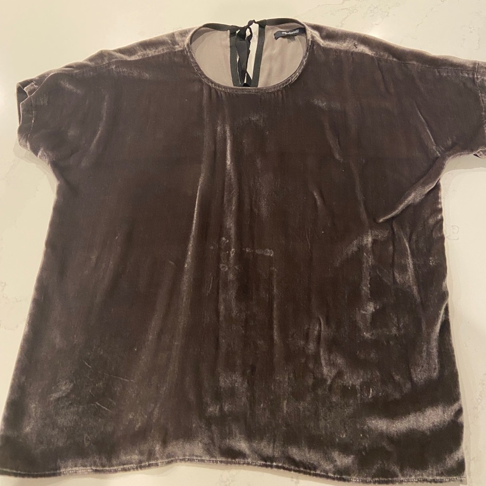 Madewell Velvet top